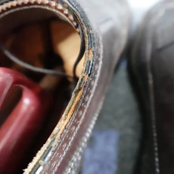 Florsheim Imperial Shoes 10C Red Brogue Wingtip Oxford Shell Cordovan