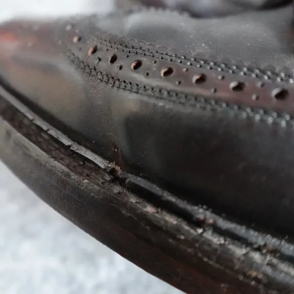 Florsheim Imperial Shoes 10C Red Brogue Wingtip Oxford Shell Cordovan