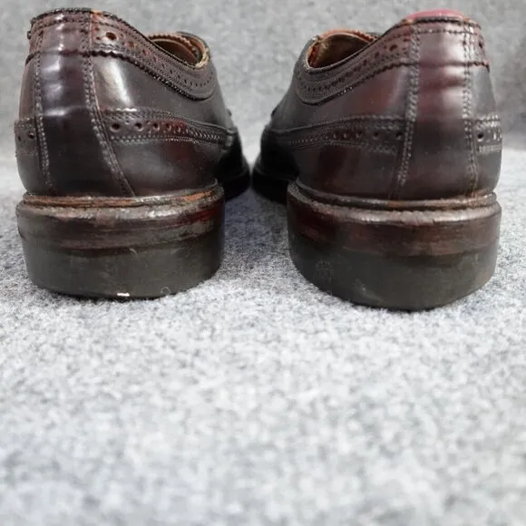 Florsheim Imperial Shoes 10C Red Brogue Wingtip Oxford Shell Cordovan