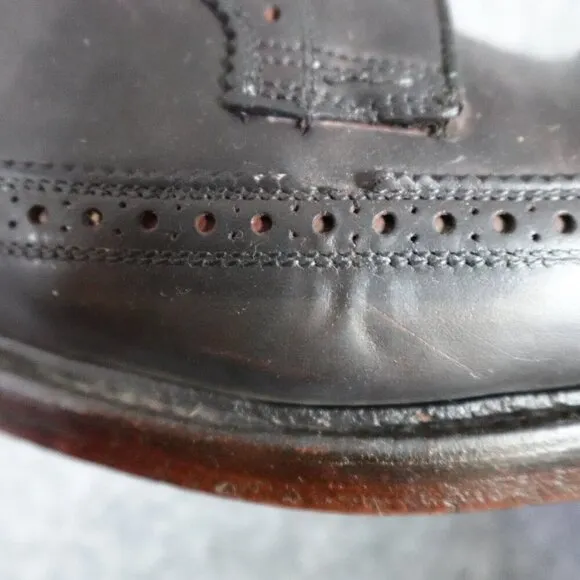 Florsheim Imperial Shoes 10C Red Brogue Wingtip Oxford Shell Cordovan