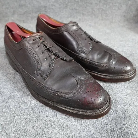 Florsheim Imperial Shoes 10C Red Brogue Wingtip Oxford Shell Cordovan