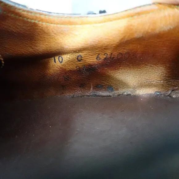 Florsheim Imperial Shoes 10C Red Brogue Wingtip Oxford Shell Cordovan
