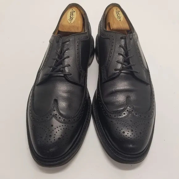 Florsheim Royal Imperial Mens Size 10.5D Black Leather Oxford Derby Wingtip