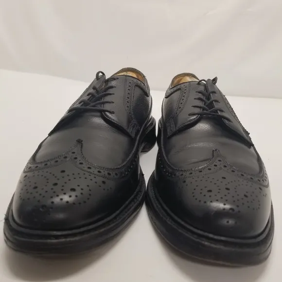 Florsheim Royal Imperial Mens Size 10.5D Black Leather Oxford Derby Wingtip