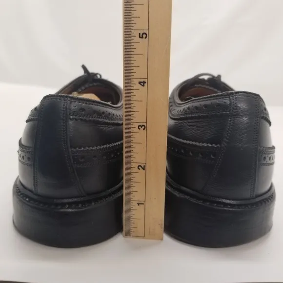 Florsheim Royal Imperial Mens Size 10.5D Black Leather Oxford Derby Wingtip