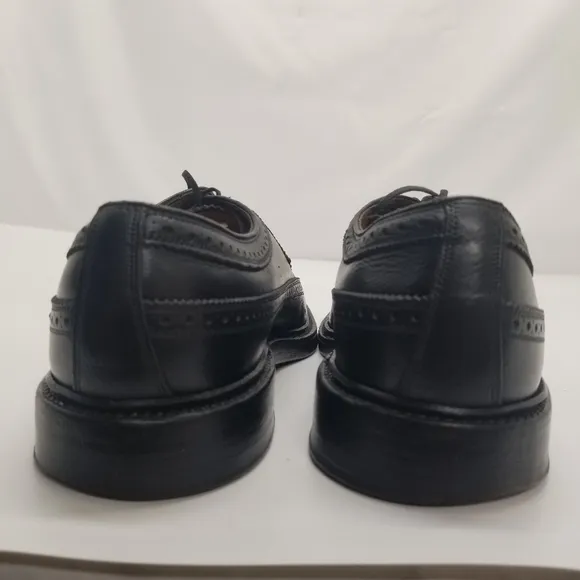 Florsheim Royal Imperial Mens Size 10.5D Black Leather Oxford Derby Wingtip
