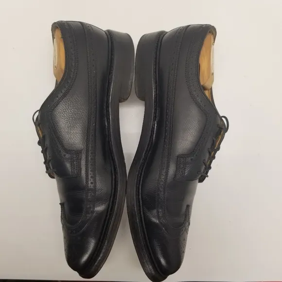 Florsheim Royal Imperial Mens Size 10.5D Black Leather Oxford Derby Wingtip