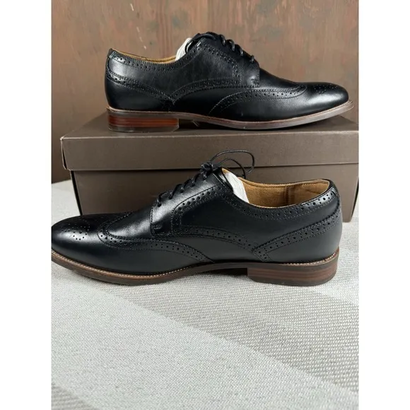 Florsheim Rucci Wingtip Oxford Men's Black Dress Shoes Sz 10.5