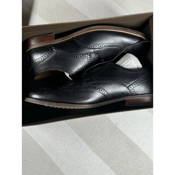 Florsheim Rucci Wingtip Oxford Men's Black Dress Shoes Sz 10.5