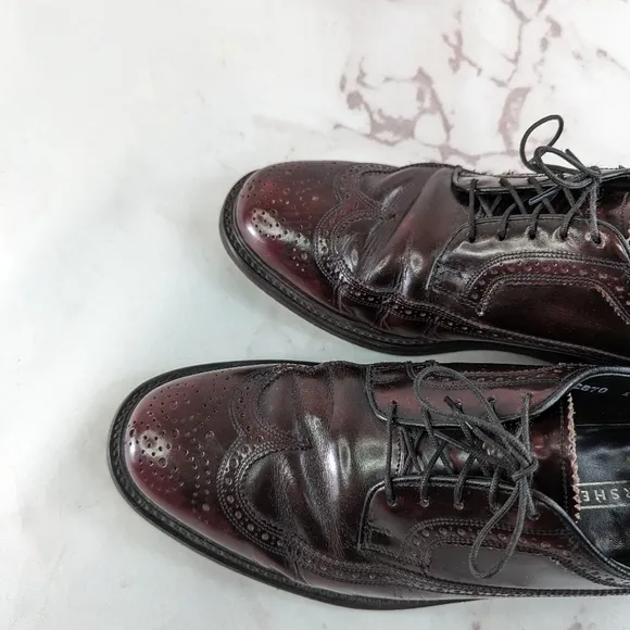 Florsheim Shoes Mens 8.5 Wing Ox Oxford Red Lace Up 66400