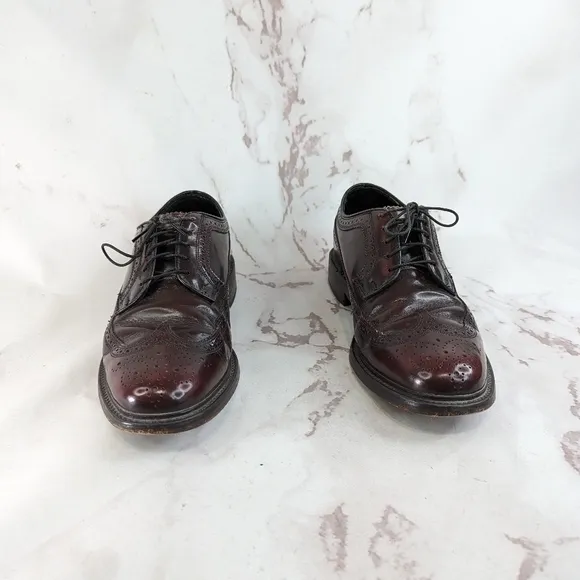 Florsheim Shoes Mens 8.5 Wing Ox Oxford Red Lace Up 66400