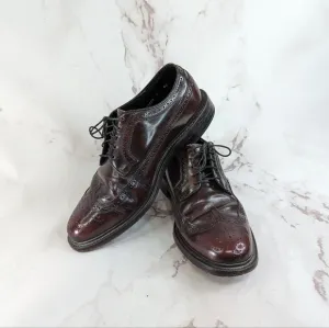 Florsheim Shoes Mens 8.5 Wing Ox Oxford Red Lace Up 66400