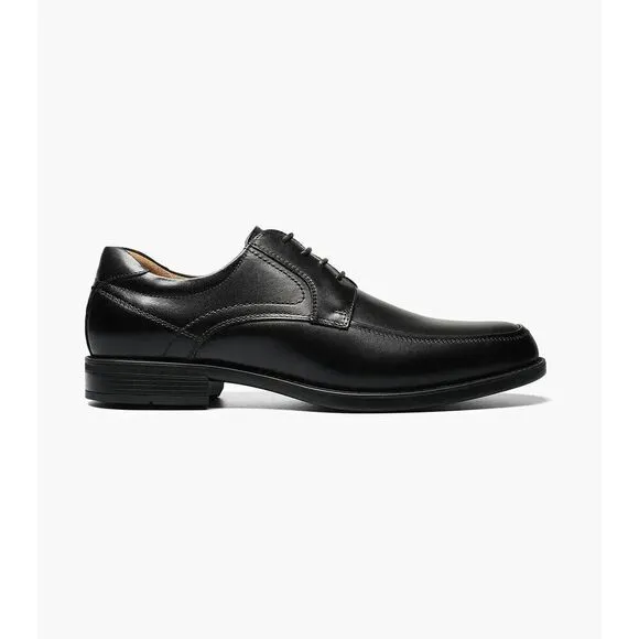 Florsheim Midtown 12136-001 Oxford Men's 8.5 Black Leather Dress Shoes ZPO1944