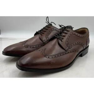 Flosheim Shoes Mens Size 14M Brown Cognac Leather Conetta Wingtip Oxford