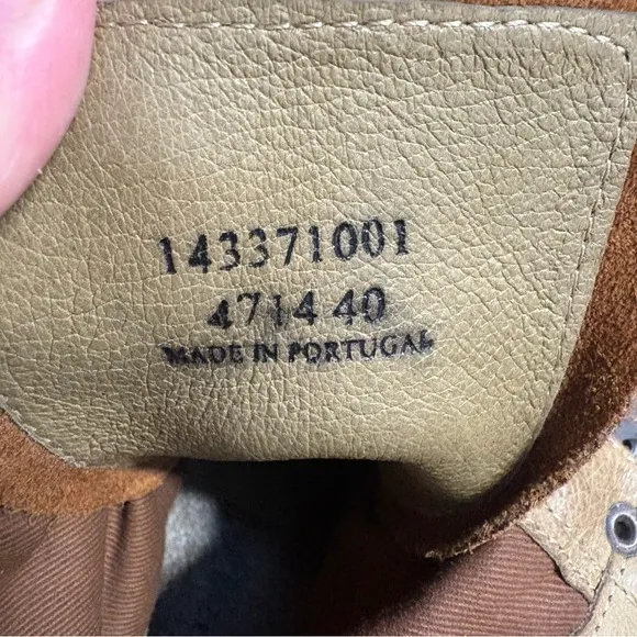 Fly London combat boots Tan brown Lace Up Chunky Heel women’s size 40 / US 9