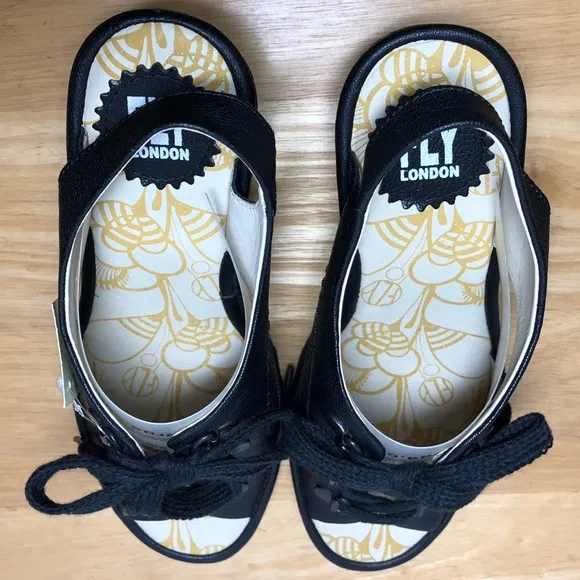 FLY LONDON YLfa Lace Up Wedge Sandal