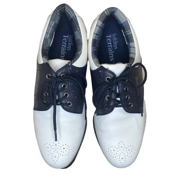 FootJoy Black and White Leather Oxford Style Golf Shoes Size 6.5