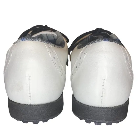 FootJoy Black and White Leather Oxford Style Golf Shoes Size 6.5