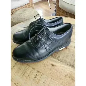 FootJoy Classics Tour 10 D Medium Style 51315 Black Golf Shoes EUC