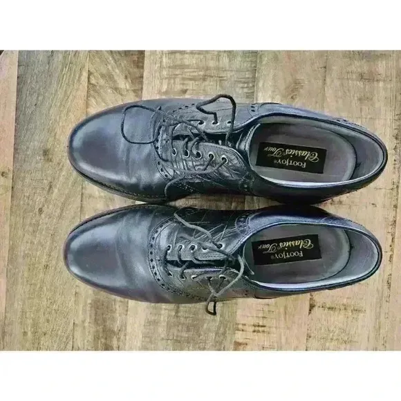 FootJoy Classics Tour 10 D Medium Style 51315 Black Golf Shoes EUC