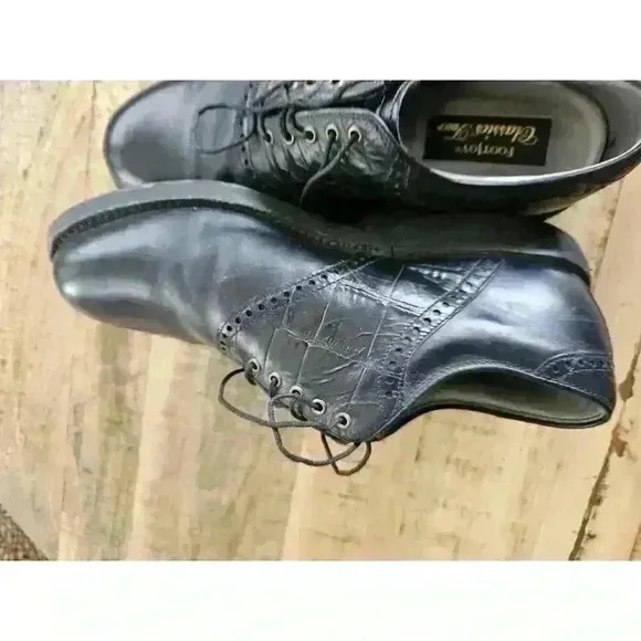 FootJoy Classics Tour 10 D Medium Style 51315 Black Golf Shoes EUC