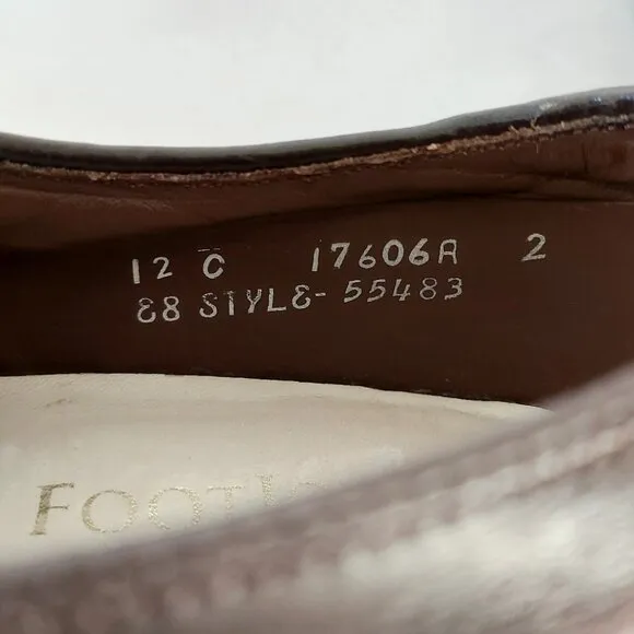 Footjoy Men Golf Shoes Classic Dry  Size 12C Lace-up Brown Leather Oxford 55483