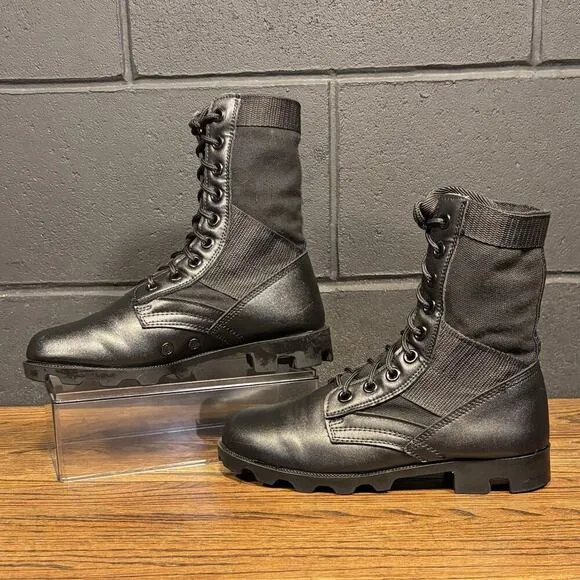 FOX Military Black Leather Tactical Combat Boots Men’s 7 R