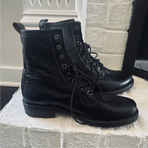 Fr ye Veronica Boots Lace Up Black NEW 6.5