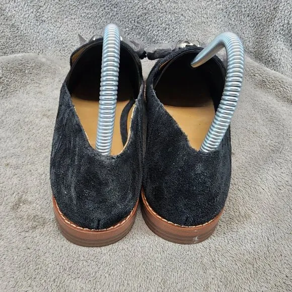 Franco Sarto Shoes Womens Size 8 Hadden Black Suede Tassel Loafer *NWOT*
