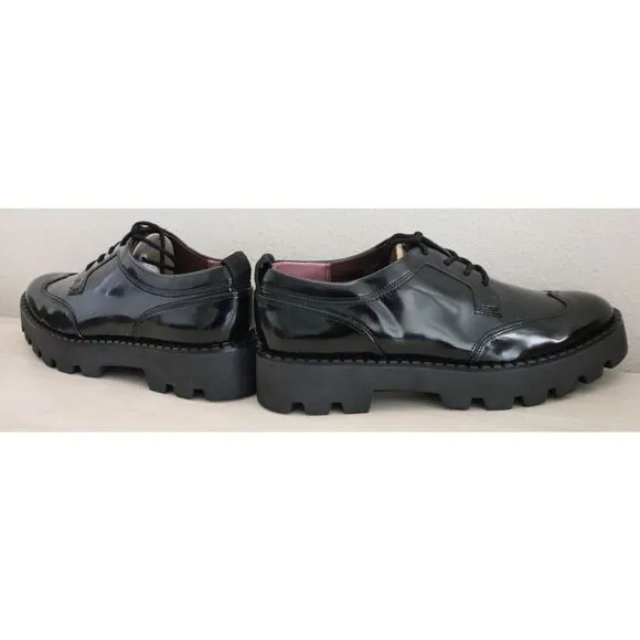 Franco Sarto Women's Sz 8M Black Synthetic L-Balinoxfrd Oxford Shoes