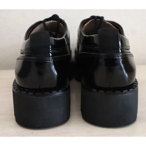 Franco Sarto Women's Sz 8M Black Synthetic L-Balinoxfrd Oxford Shoes