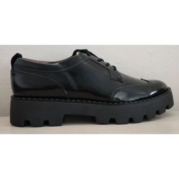 Franco Sarto Women's Sz 8M Black Synthetic L-Balinoxfrd Oxford Shoes