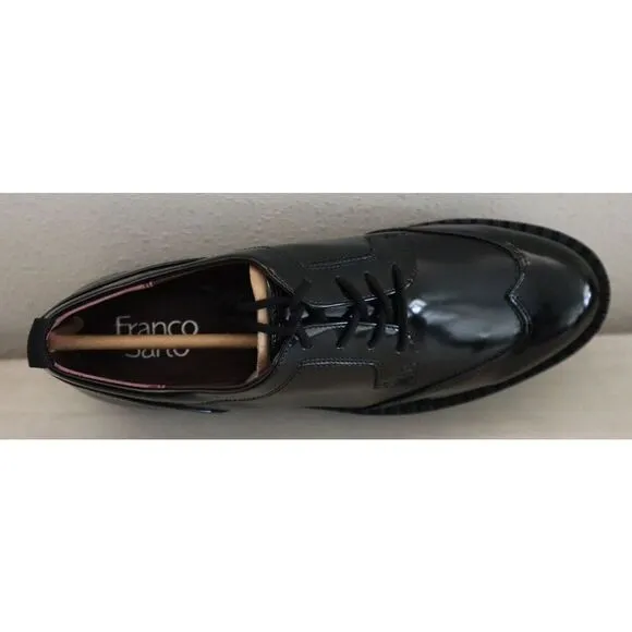 Franco Sarto Women's Sz 8M Black Synthetic L-Balinoxfrd Oxford Shoes