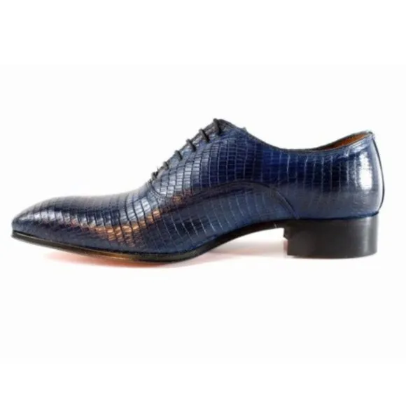 Fred Blue Oxford Mens Leather Shoes