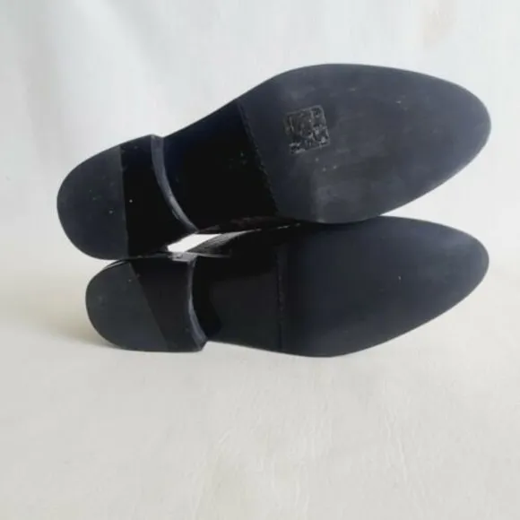 Freda Salvador Wear D'Orsay Laceless Derby in Charcol Snake Oxford Sz 6