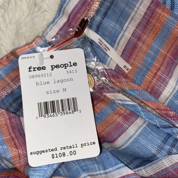 FREE PEOPLE Dress Flowy Oversized Mini Tunic Pockets