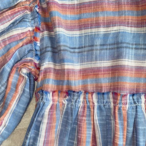 FREE PEOPLE Dress Flowy Oversized Mini Tunic Pockets
