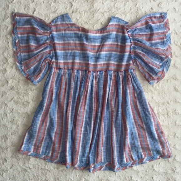 FREE PEOPLE Dress Flowy Oversized Mini Tunic Pockets