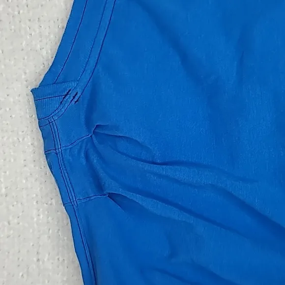 Free People Intimately Perfect Pima Cotton Boxer &amp; Cropped Top Set Cobalt - NWT
