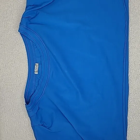Free People Intimately Perfect Pima Cotton Boxer &amp; Cropped Top Set Cobalt - NWT
