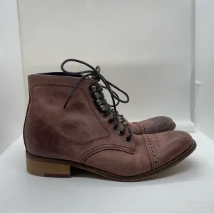 Free People Maroon Lace Up Combat Boot