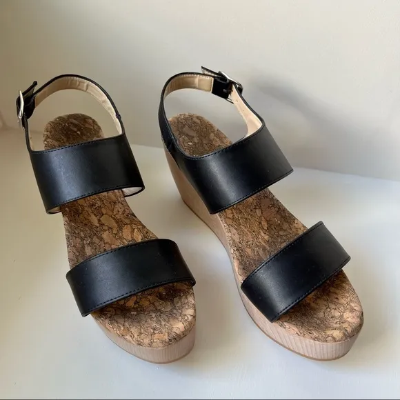 Free People Sydney Brown Vegan Flatform Sandals