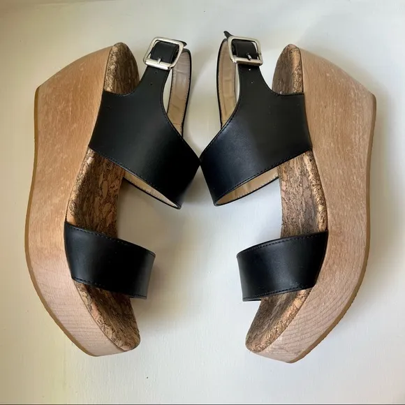Free People Sydney Brown Vegan Flatform Sandals