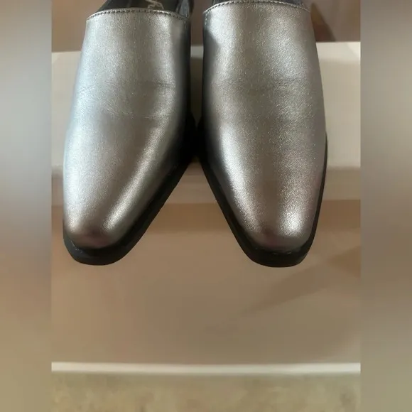 Free People Tallulah Western Wedges Women Slip-on Pewter  Color. Size 37.5 /7.5.