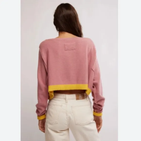 FREE PEOPLE We The Free Into The Blue Pullover / Blue Combo