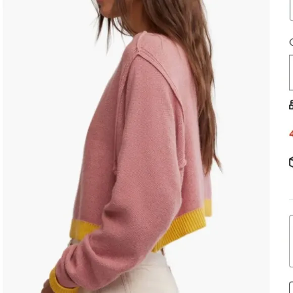 FREE PEOPLE We The Free Into The Blue Pullover / Blue Combo
