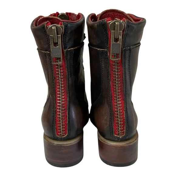 Freebird by Steven Liverpool Distressed Leather Combat Boots