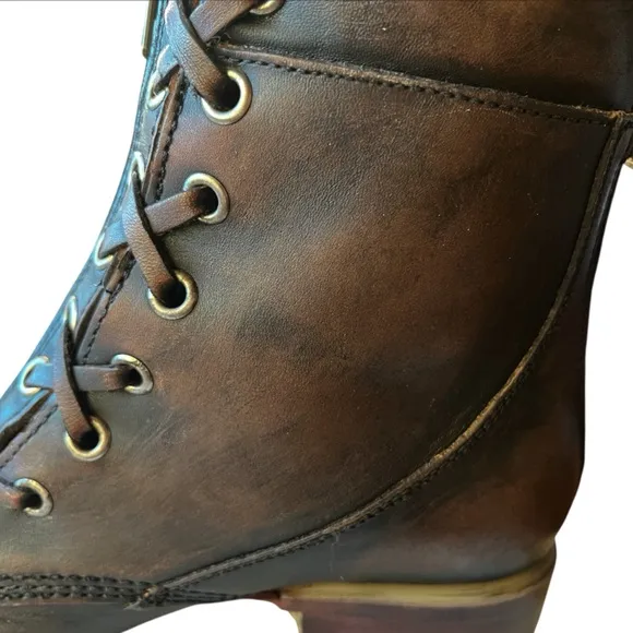 Freebird by Steven Liverpool Distressed Leather Combat Boots