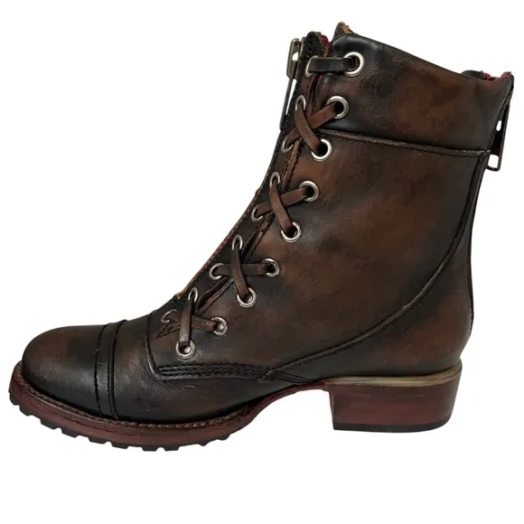 Freebird by Steven Liverpool Distressed Leather Combat Boots