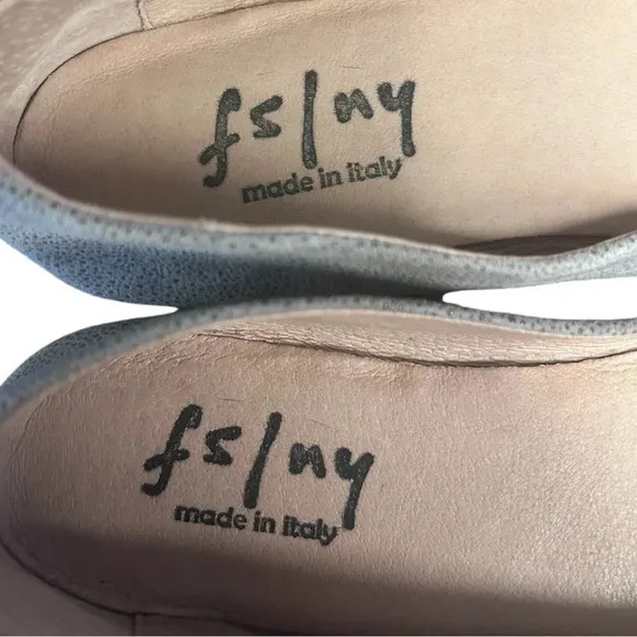 French Sole fs/ny Textured Suede Zeppa Taupe Stingray Slip On Wedges Neutral